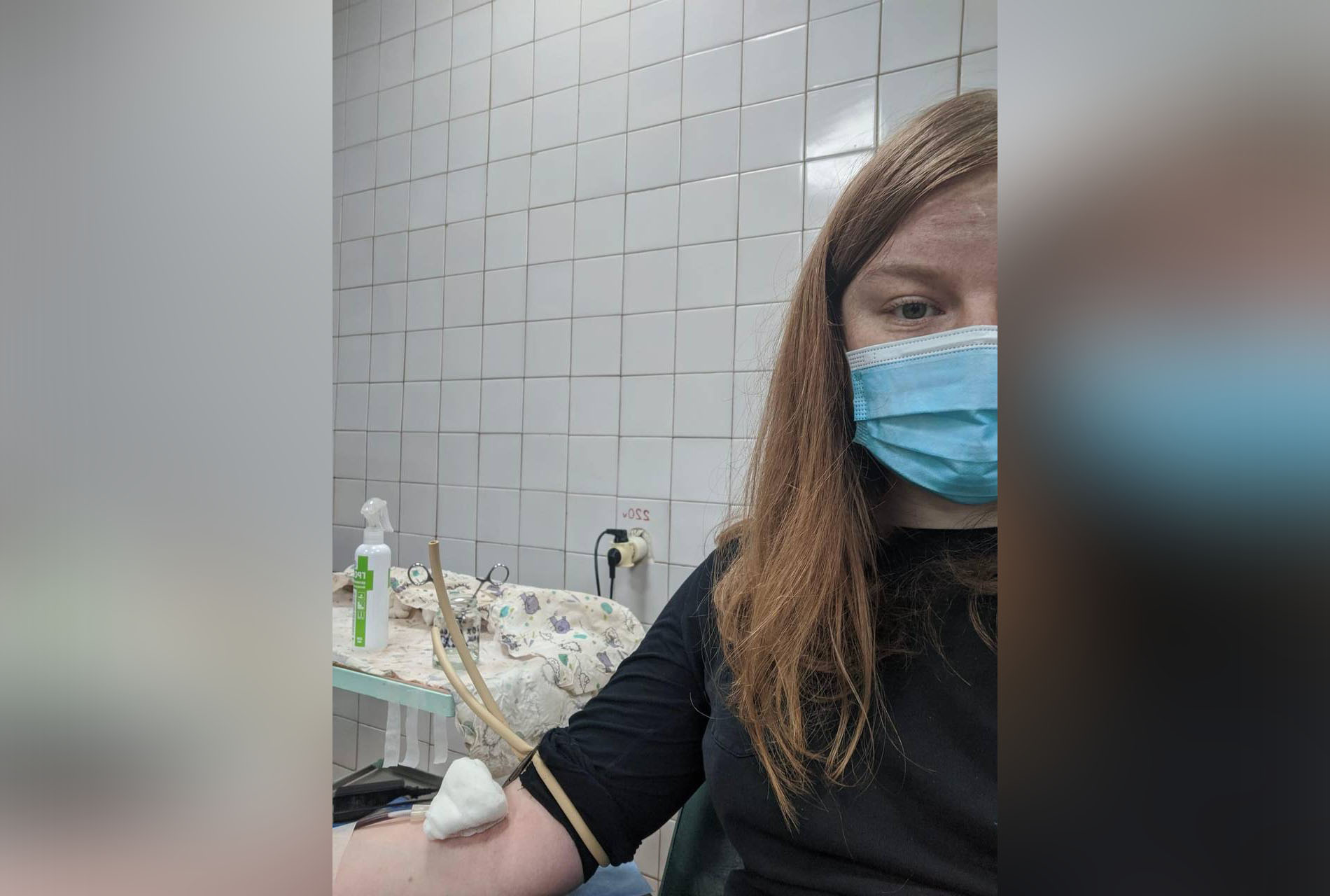 Тетяна Жук вперше у житті здає кров в лютому 2022 року