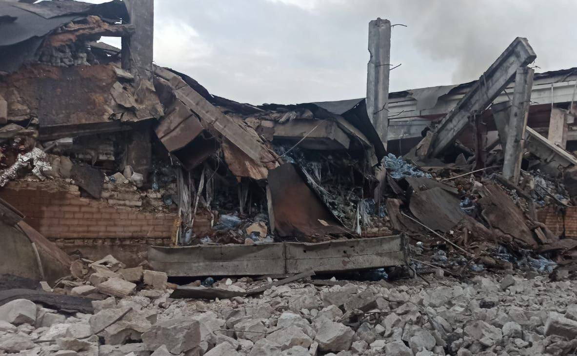 Разрушение гражданских построек 13 июня в Кривом Роге