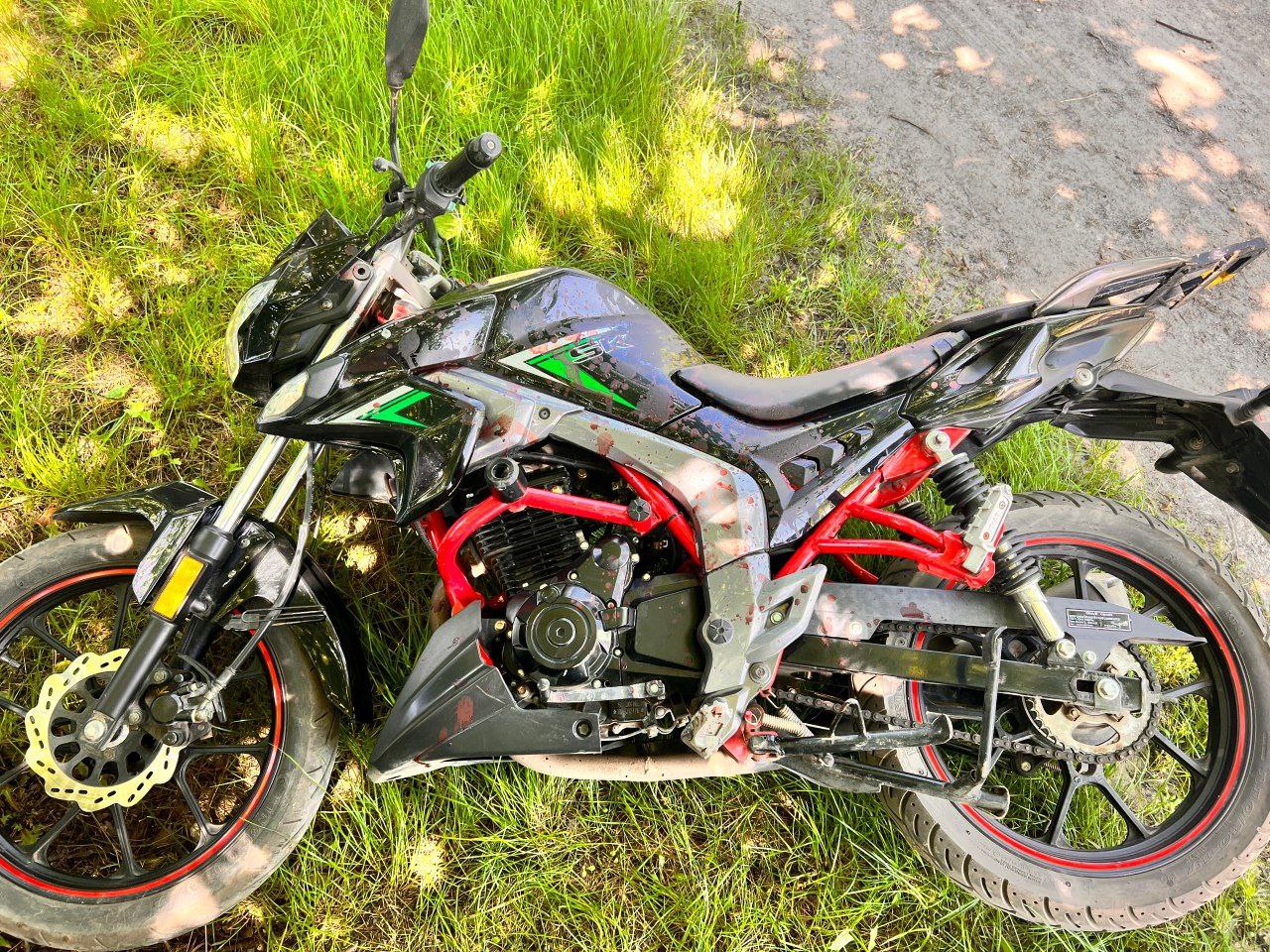 Мотоцикл пострадавшей