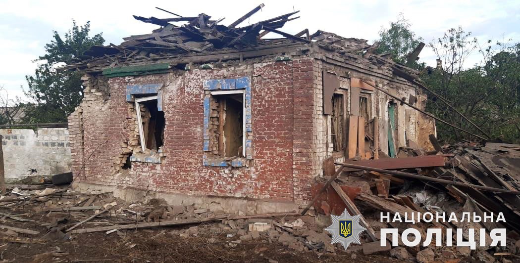 Дом, который разрушили оккупанты в Донецкой области 10 июля