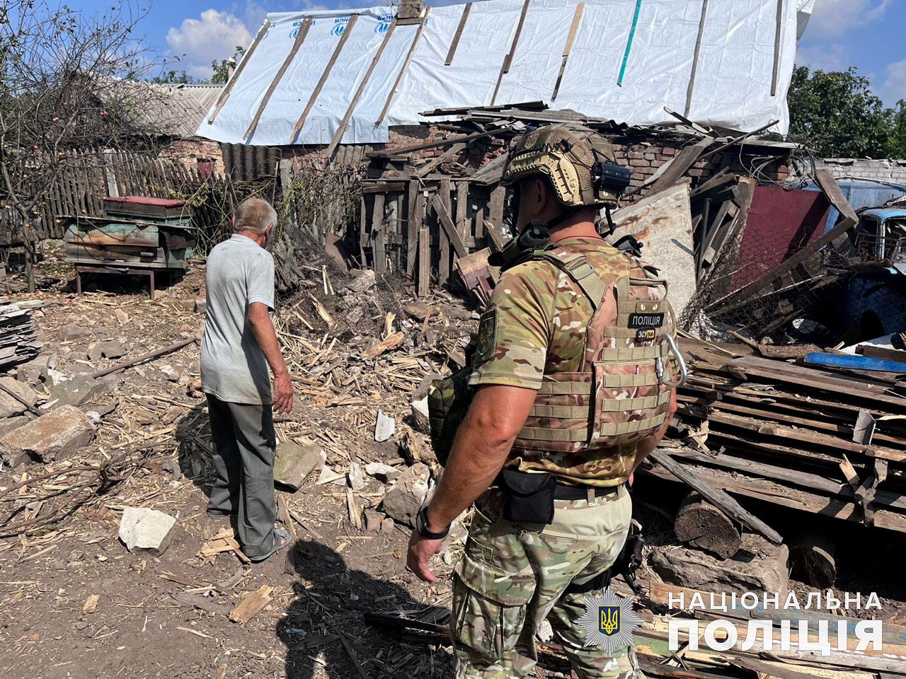 Частный дом, разрушенный россиянами 28 августа