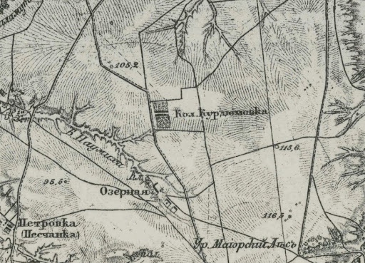 Курдюмівка на старій карті