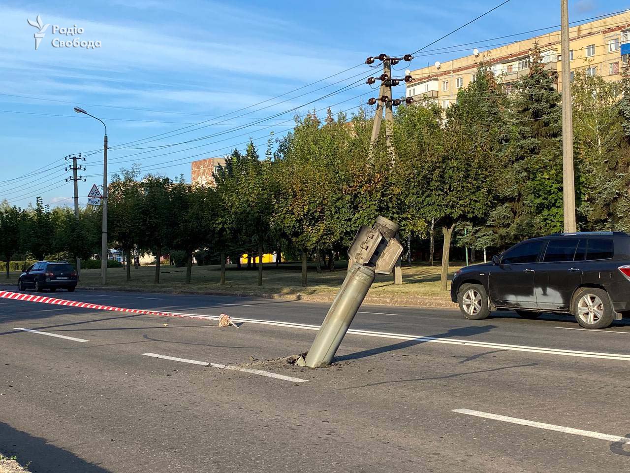 ракета в дорозі у Краматорську