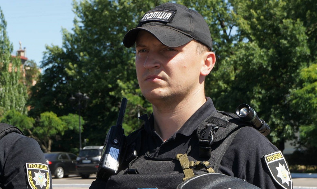 Олександр Биков на службі в поліції, 2018 рік