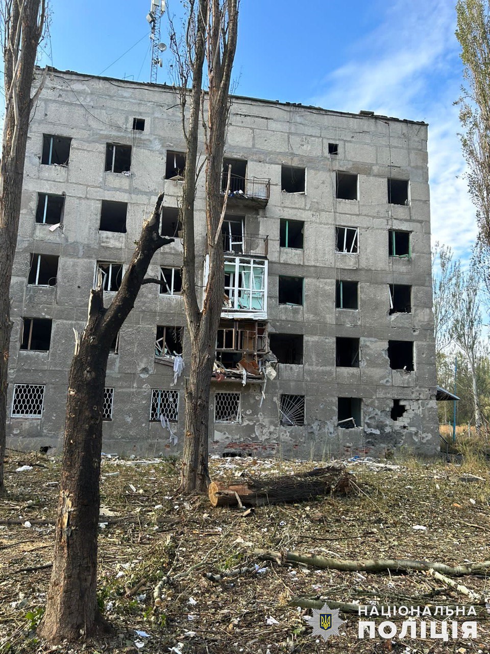 Багатоповерхівка, яку зруйнували росіяни 6 жовтня