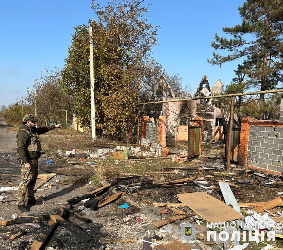Оселі на Донеччині, які зруйнувала російська армія 23 жовтня 2023 року
