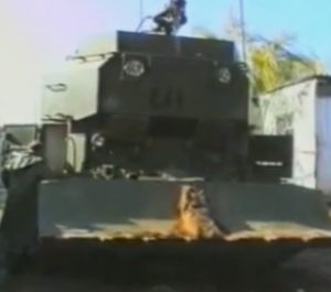 пожежний танк в Бахмуті