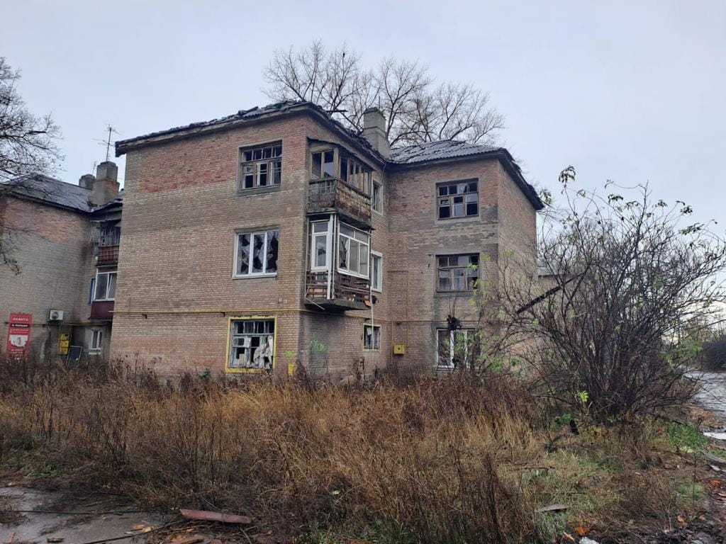Последствия обстрелов Донецкой области. Фото: Донецкая ОВА
