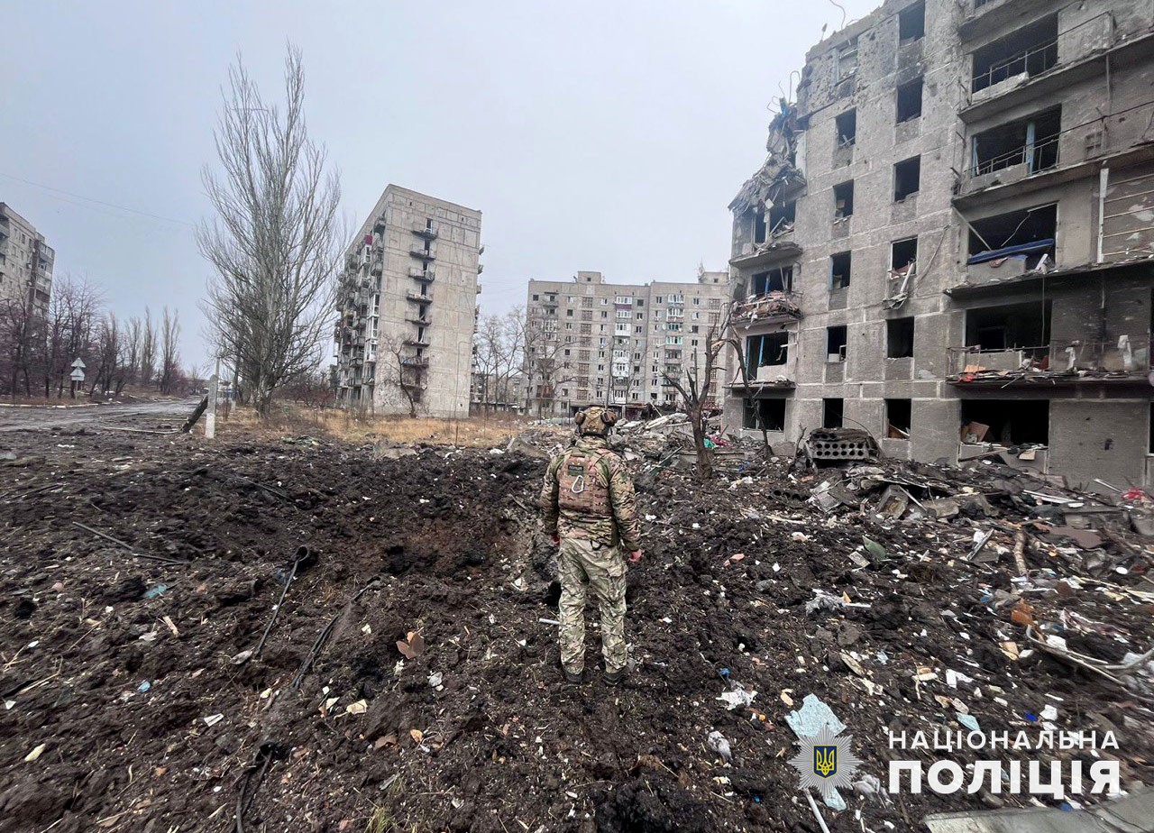 Последствия обстрелов Донецкой области. 29 ноября. Фото: Полиция Донецкой области
