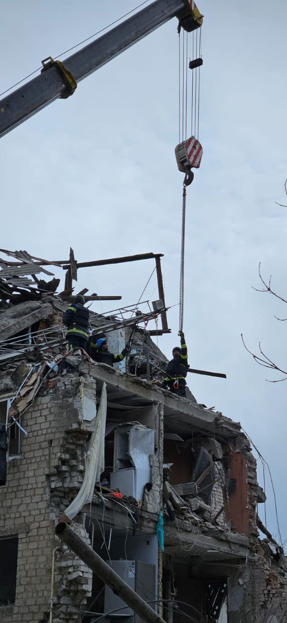 Останні години рятувальної операції в Селидовому. 16 листопада 2023 року. Фото: Донецька ОВА