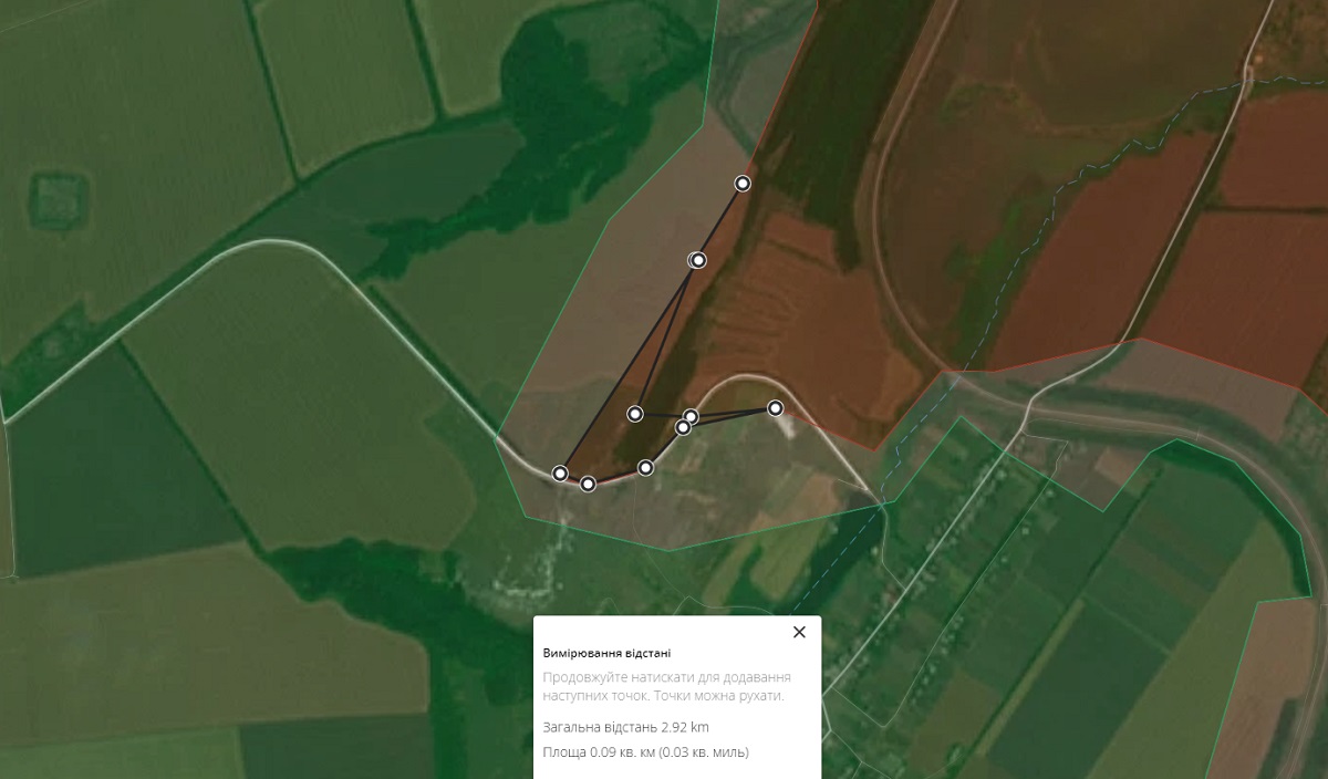 З 7 по 14 грудня 2023 року російська армія захопила під Кліщіївкою понад 90 кв м території