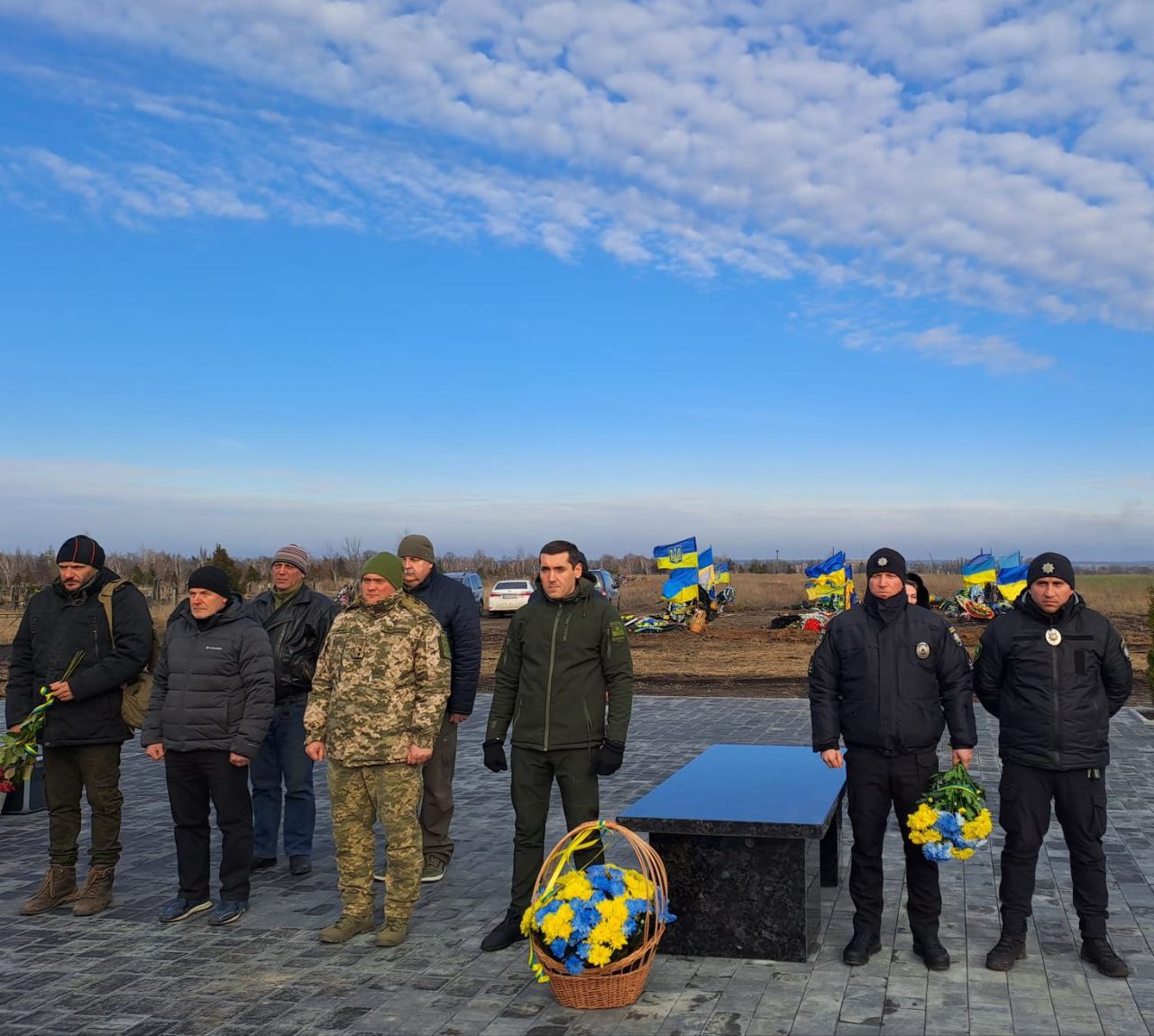 Открытие мемориального комплекса в Доброполье. 6 декабря 2023 года. Фото: Добропольская МВА