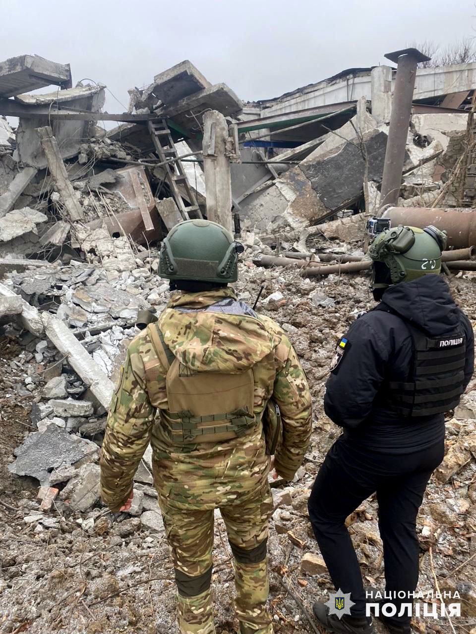 Будівля на Донеччині, постраждала від удару російської армії 8 грудня 2023 року