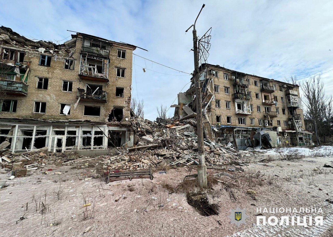 Разрушения от российских обстрелов в Авдеевке