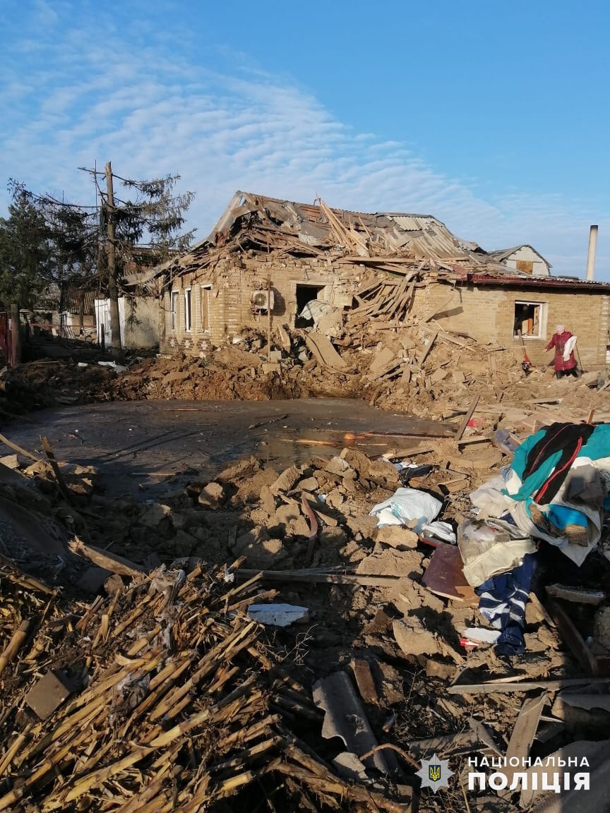 Руины дома в Донецкой области
