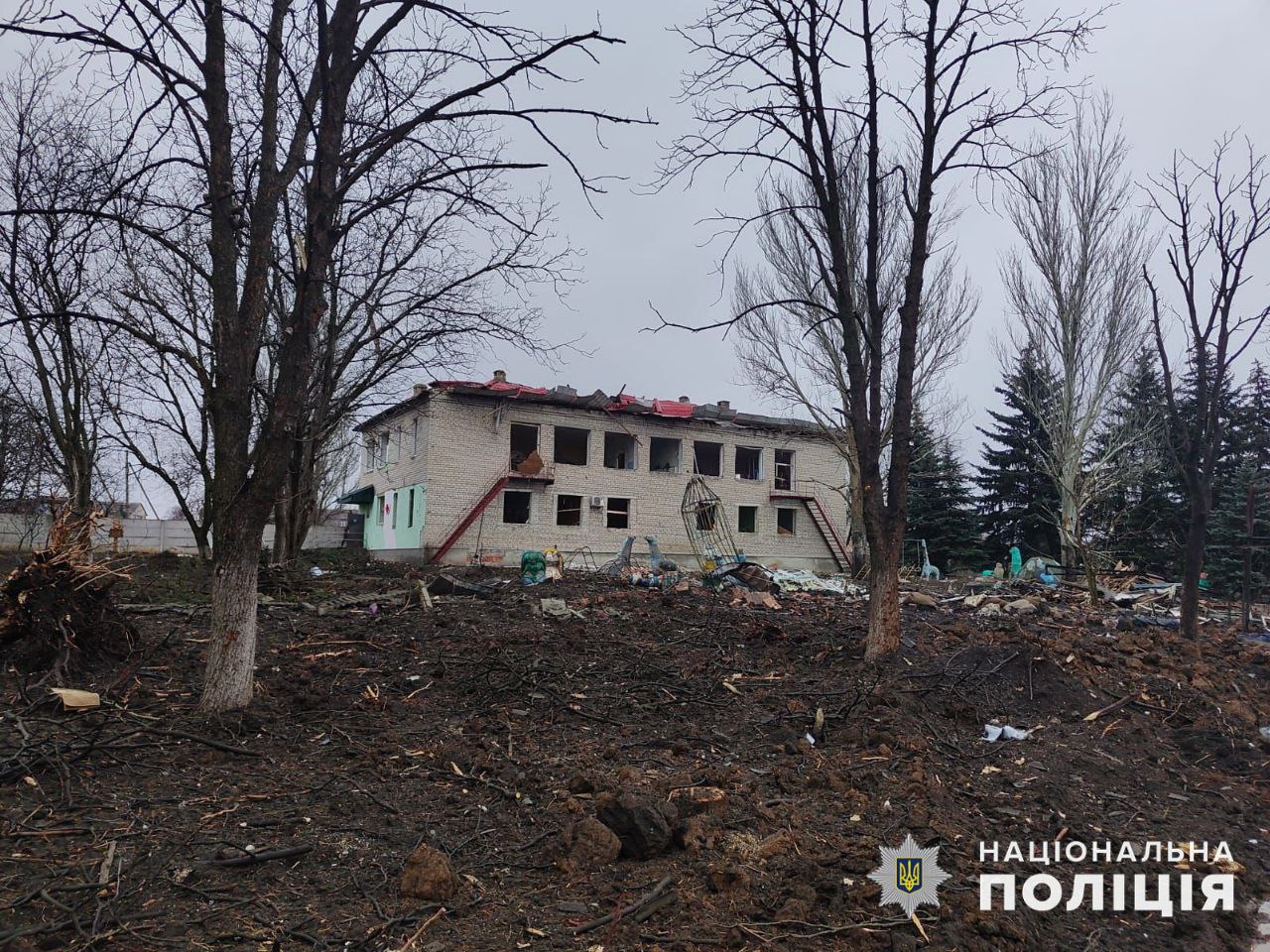 Обстрелян детский сад в Донецкой области