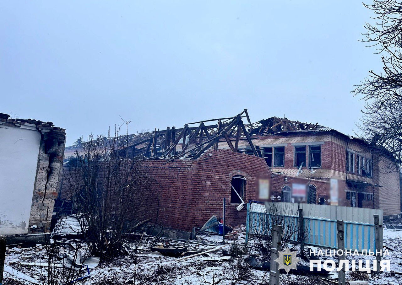 Уничтожена хозяйственная постройка в Донецкой области
