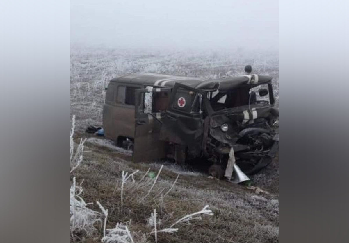 Машина ЗСУ, яку знищили російські окупанти під Дебальцевим у лютому 2015 року