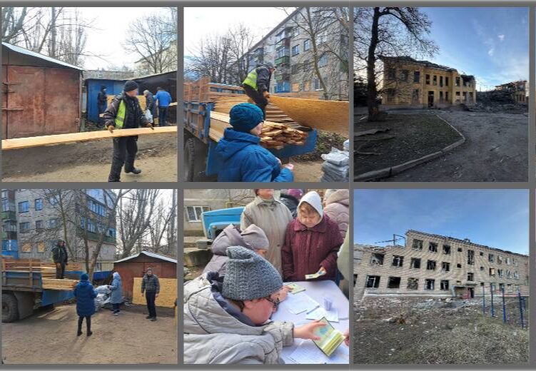 В Константиновке пострадавшим от ночных обстрелов выдают стройматериалы для восстановления домов: куда обращаться