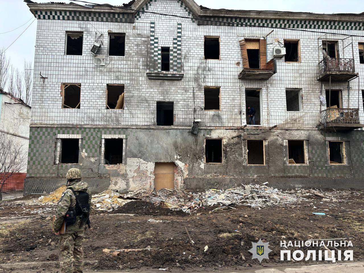 Руины дома в Донецкой области