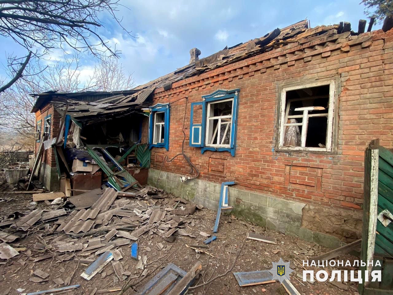 Від обстрілів постраждала хата в Донецькій області