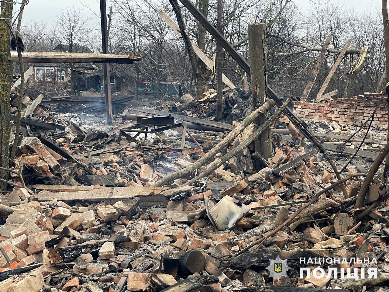 Разрушения в Донецкой области от обстрела