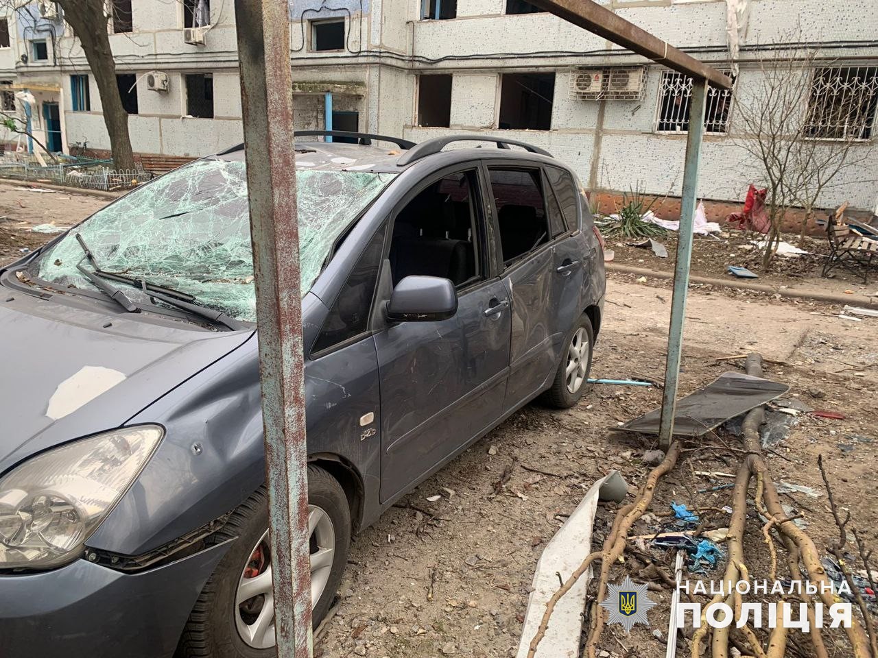 Від російського обстрілу Донеччини постраждала машина