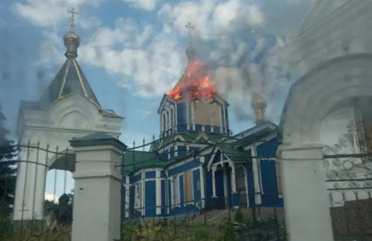 Пожежа у Свято-Миколаївському храмі у липні 2023 року