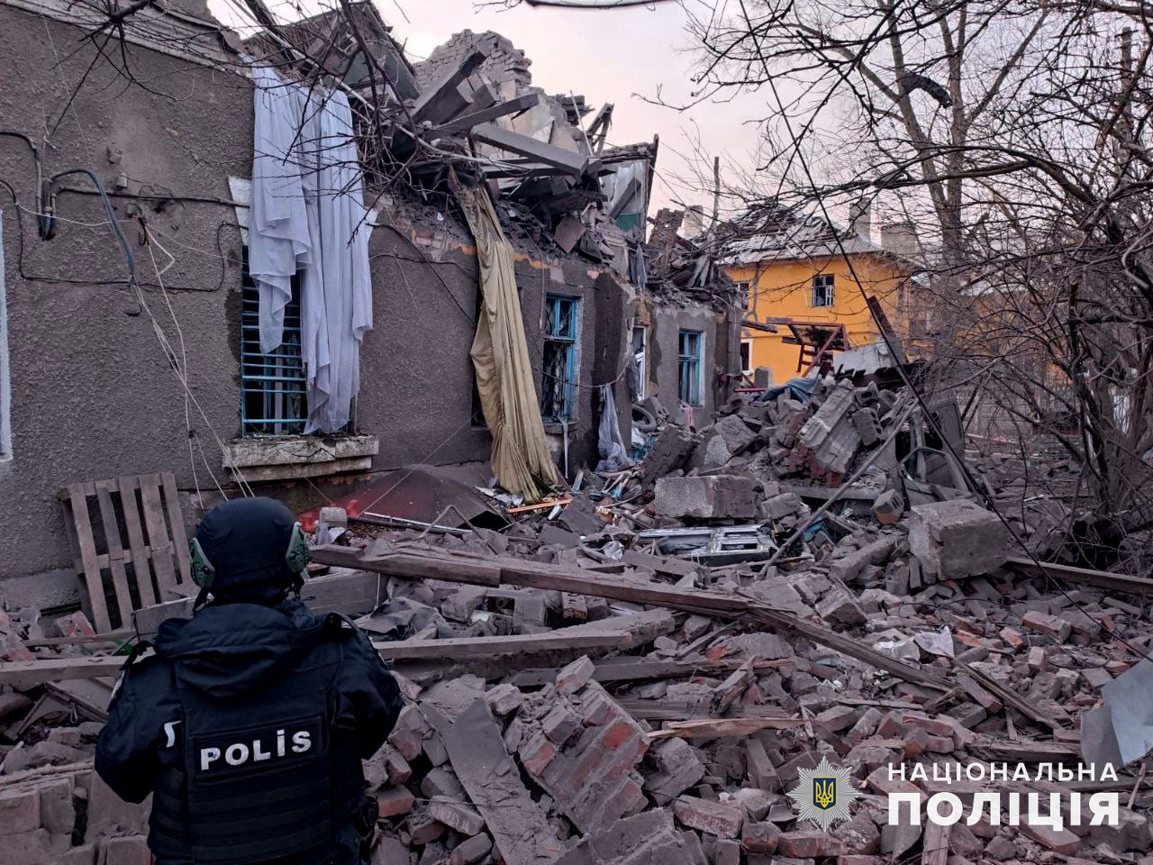 Разрушения в Донецкой области