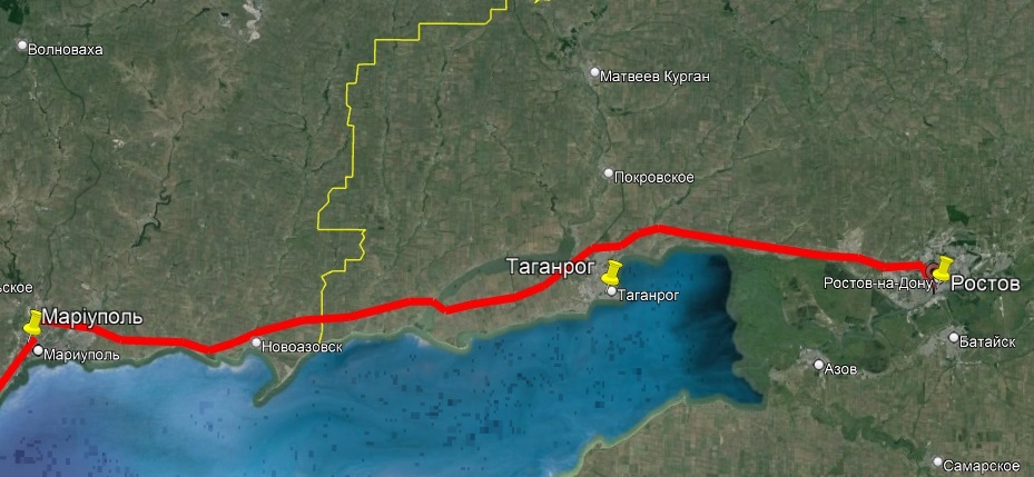 Росіяни будують залізничну гілку між Ростовом-на-Дону та Маріуполем