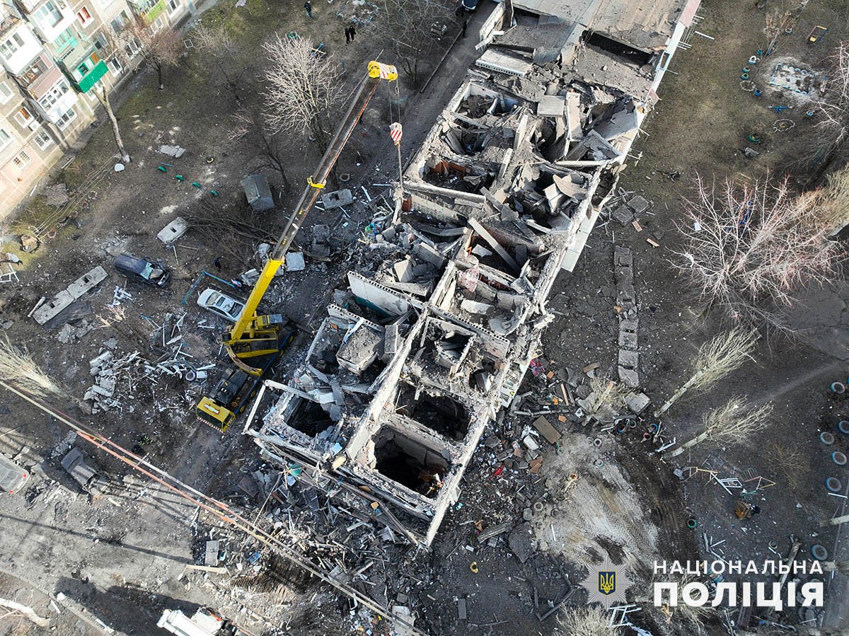 Знищений будинок у Мирнограді