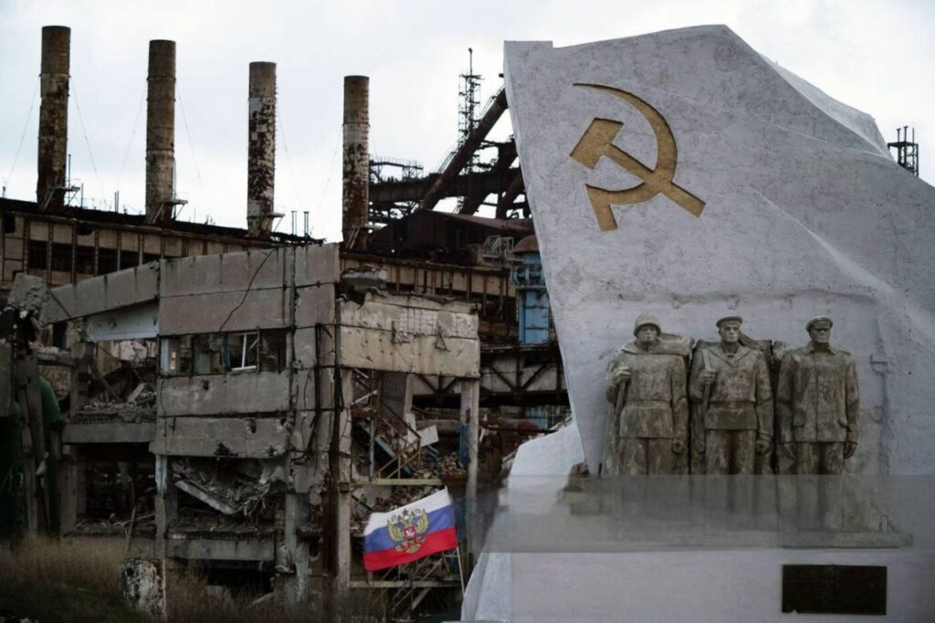 На зруйнованому заводі “Азовсталь” росіяни нібито планують знімати фільм про “СВО”