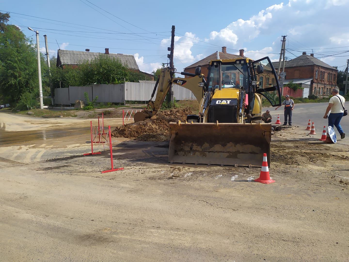 Ремонт водопроводу у Бахмуті