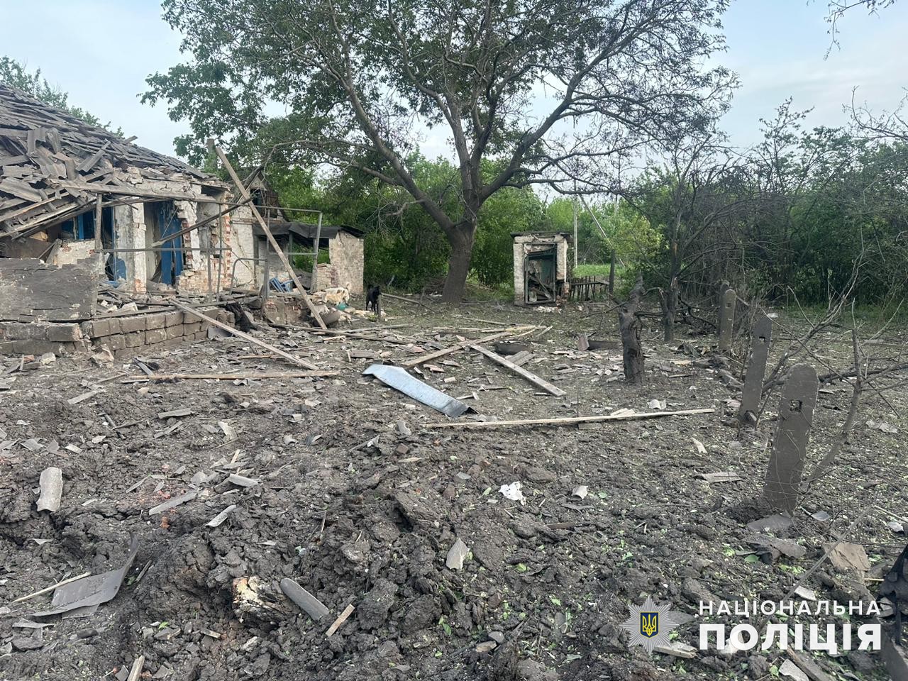 Оккупанты уничтожили целый двор в Донецкой области