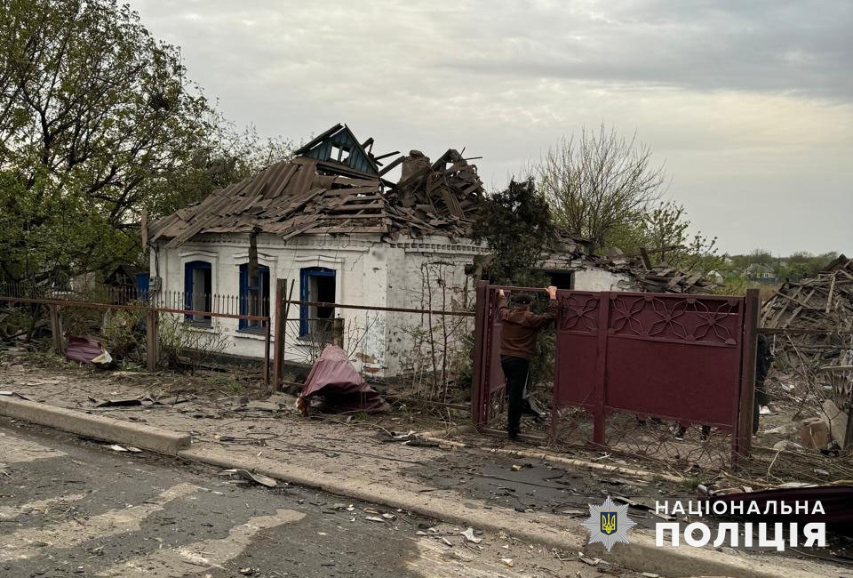 Сгорел дом в Донецкой области