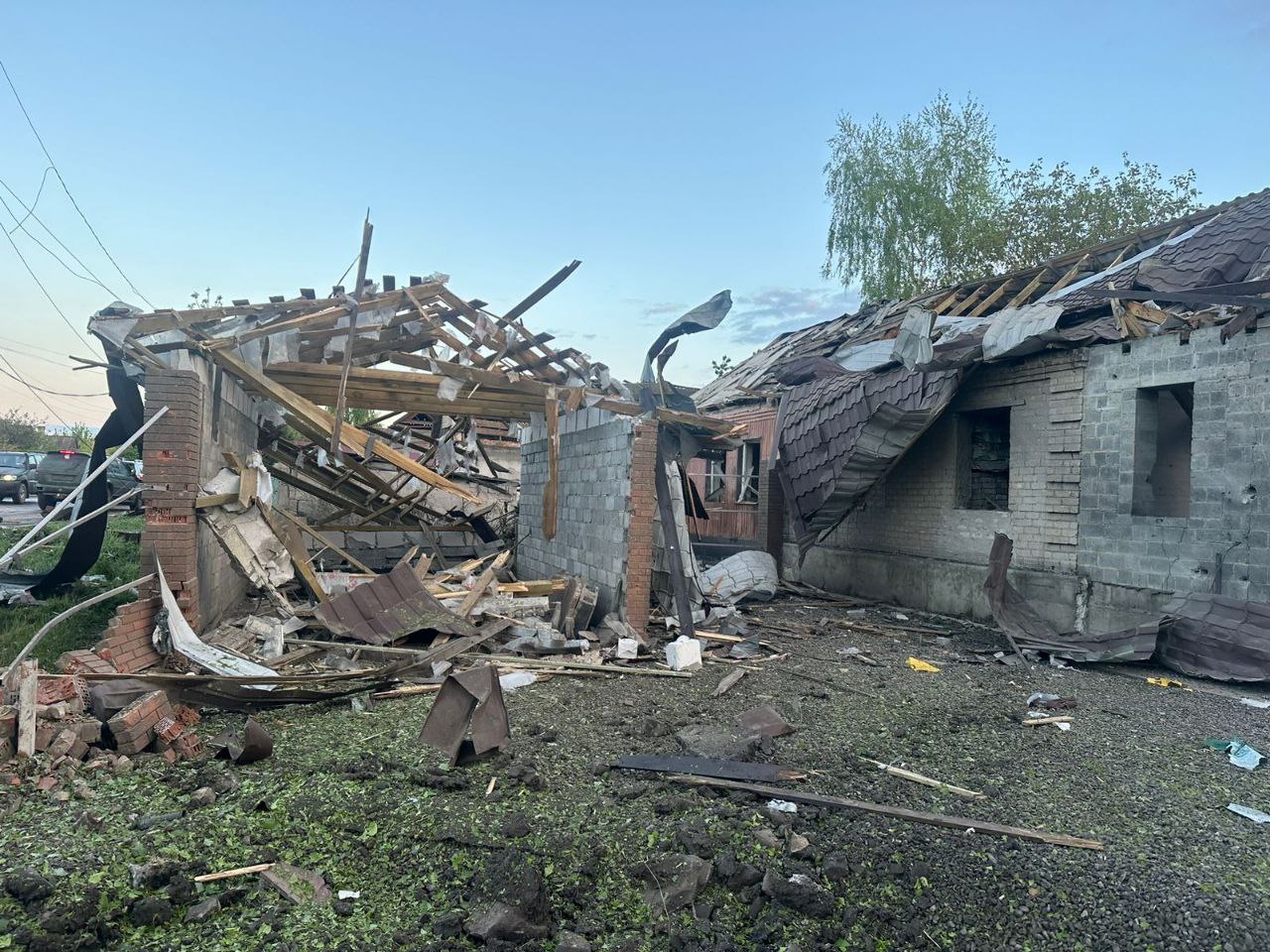 Разрушенные дома в Селидовом