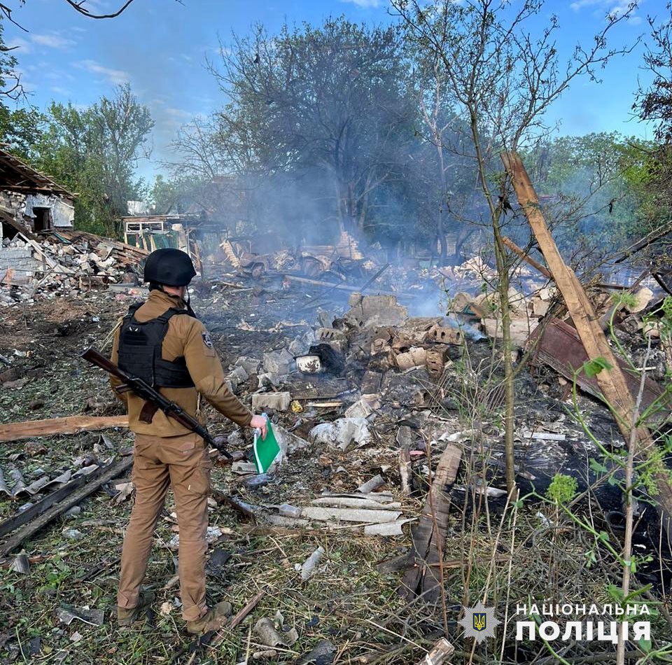 Будівлі на Донеччині, що постраждали від російських обстрілів 3 травня 2024 року