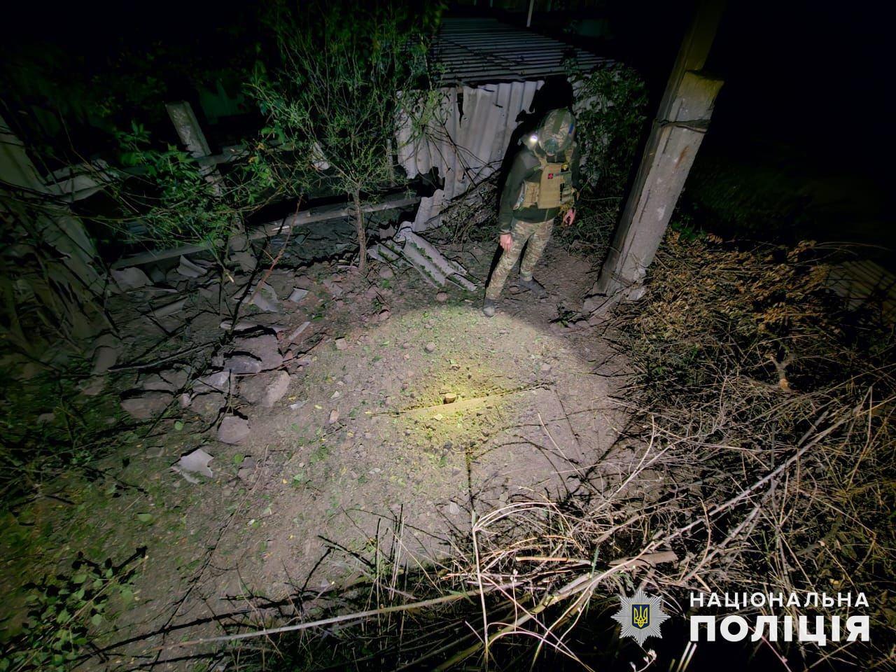 Поліція фіксує наслідки прильотів по Донеччині, що відбулися 22 травня