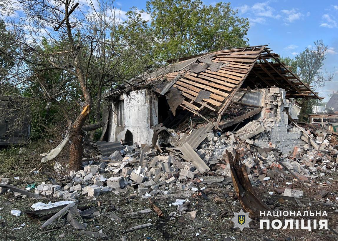 Будинок на Донеччині, який зруйнували російські окупанти 3 травня 2024 року