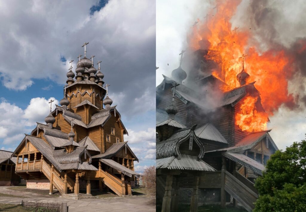 Религия в пламени войны: как обстрелы повредили культурное наследие Святогорской громады (ФОТО)