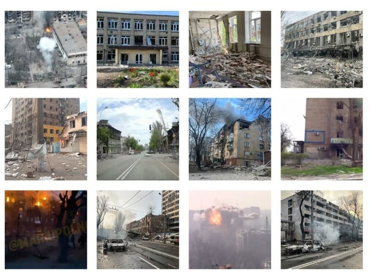 руйнування в Маріуполі під час повномасштабного вторгнення Росії в Україну