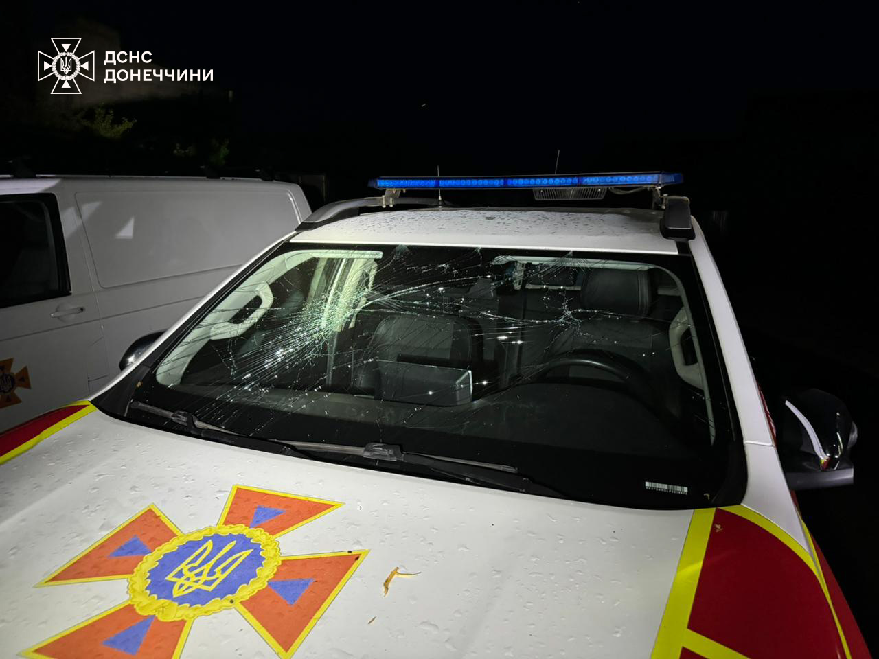Атака по пожарной части в Селидово 16 июня