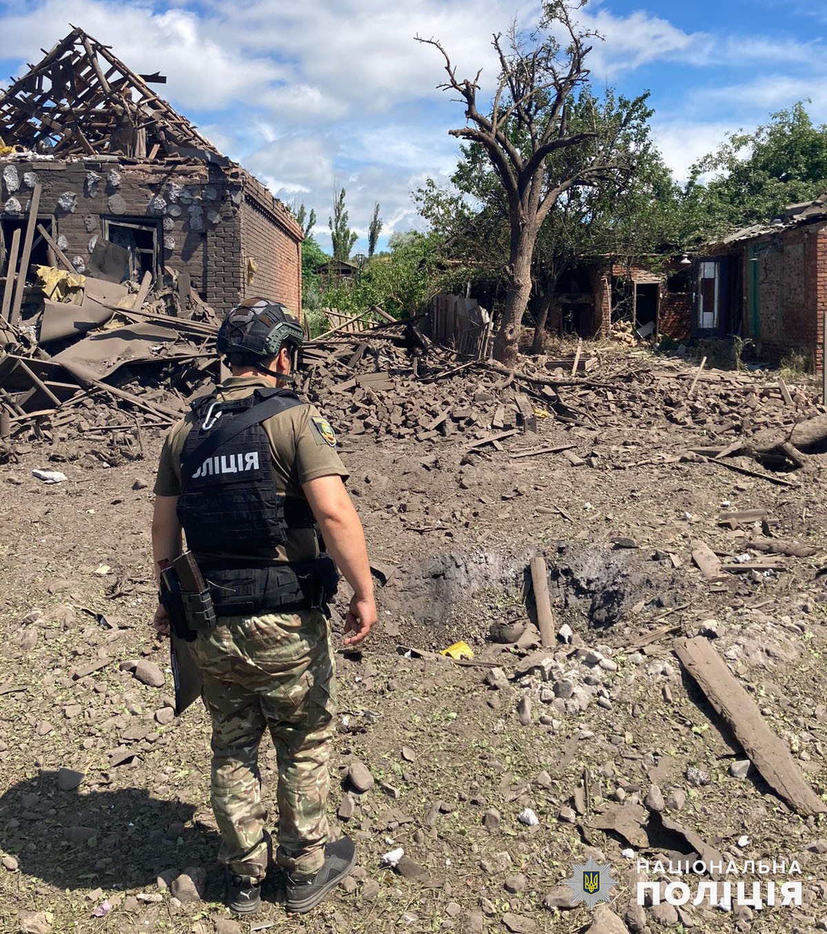 Удар по Донецкой области 13 июня