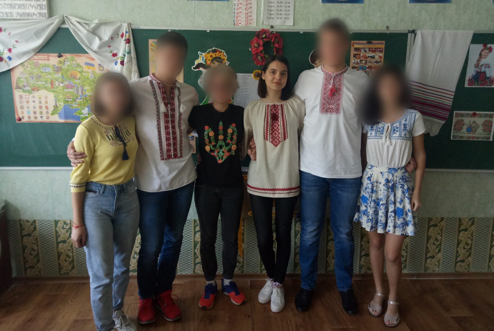 Дар'я Головко у своїй школі в Сєвєродонецьку