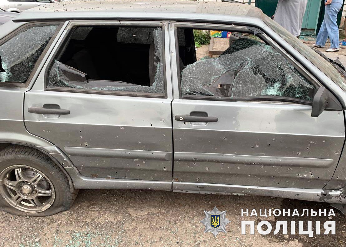 Последствия российских обстрелов в Донецкой области 15 июня. Фото: ГУНП