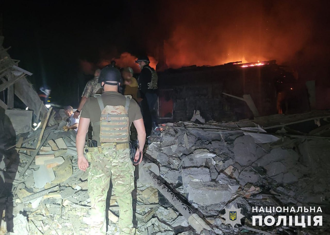 Російські атаки на Донеччину 29 червня. Фото: ГУНП Донеччини