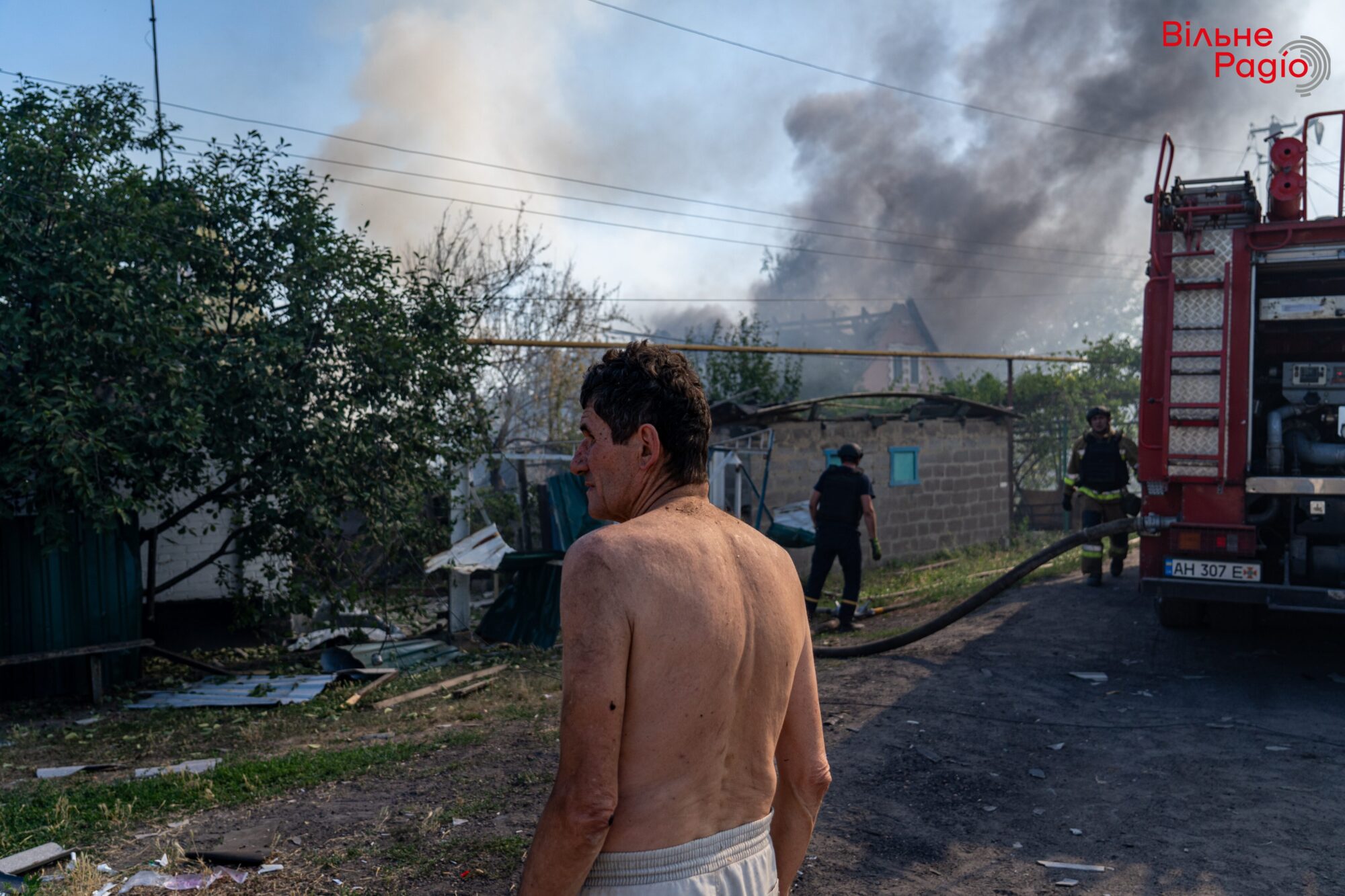 Последствия российской атаки на Селидово. Фото: Вильне радио