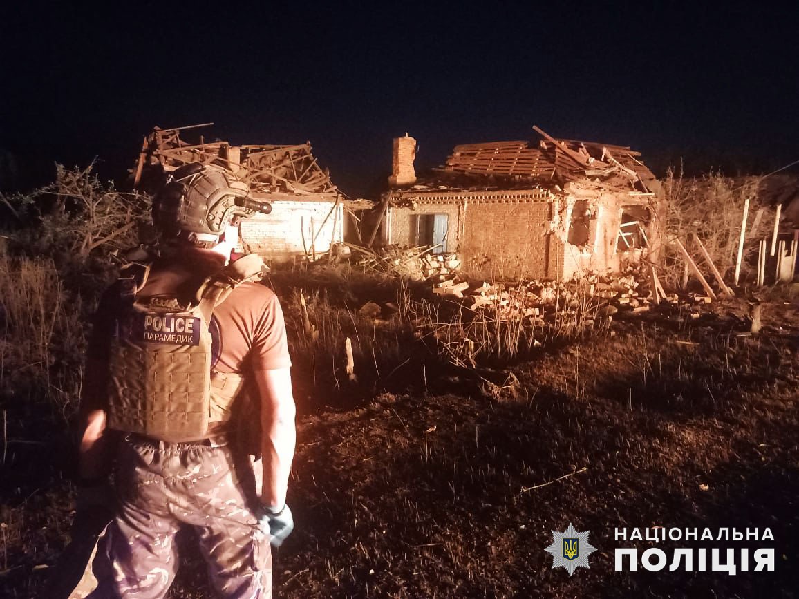 Разрушенные дома российскими обстрелами в Донецкой области