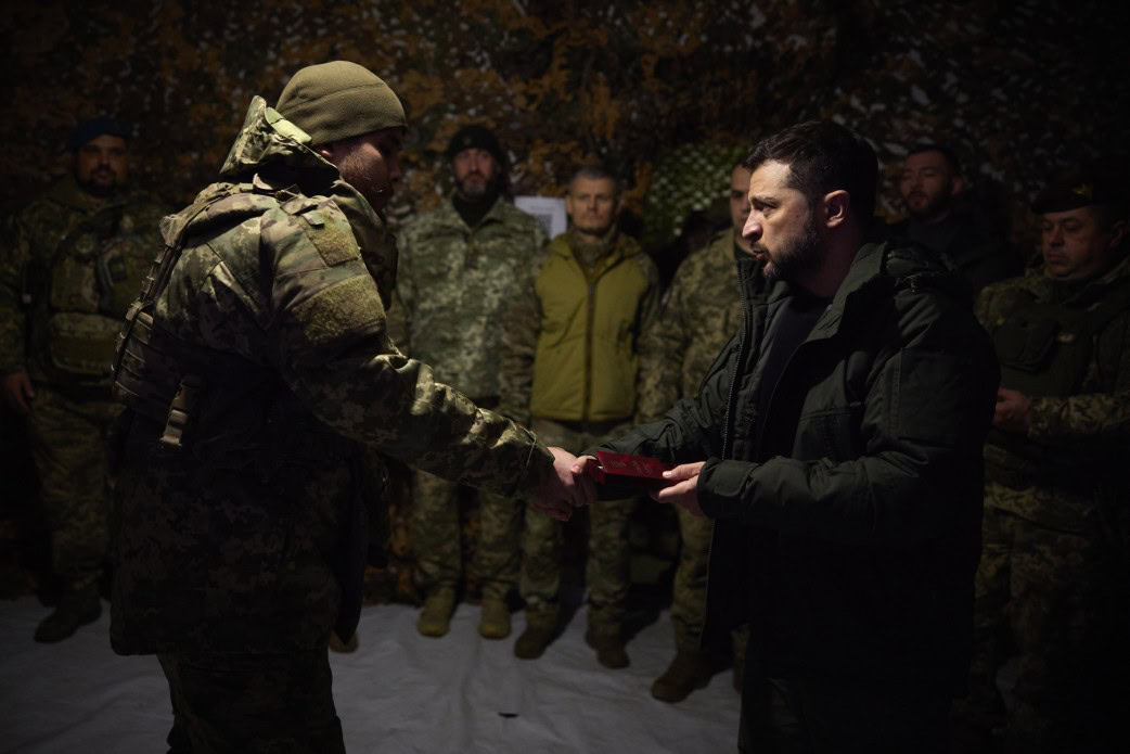 Зеленський відвідав Покровський напрямок. Фото: Офіс президента України