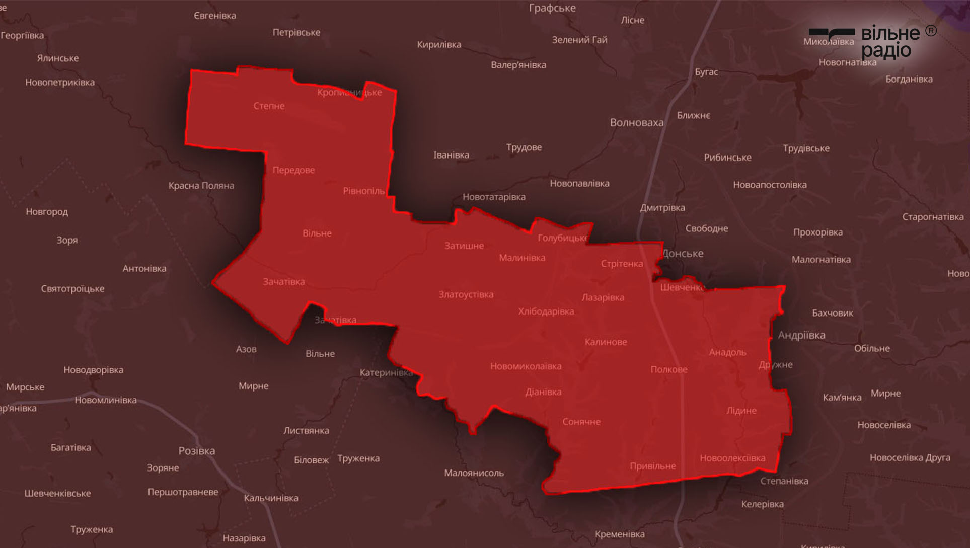 Зображення до посту: Які райони, міста та села окуповані в Донецькій області (перелік, мапи)